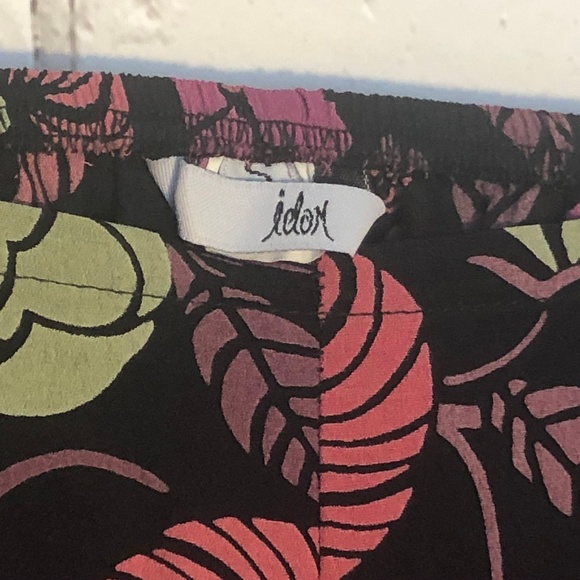 Flowered Silk Lounge Pants S - Picture 4 of 5